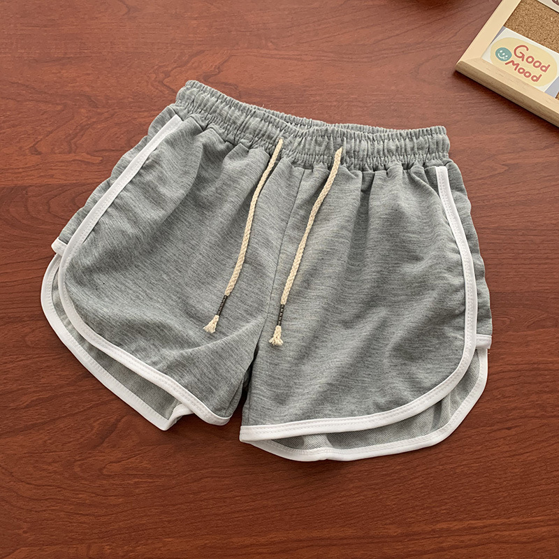 Short de yoga pour femmes, vêtements d'extérieur d'été, taille moyenne, pantalon droit ample, élégant, fin, respirant, jambes larges, pantalon court de gymnastique