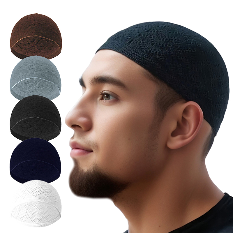 Bonnet tricoté chapeau turc musulman hommes femmes chapeaux de prière unisexe bonnets casquette chaud islamique Ramadan hommes Wrap tête casquettes