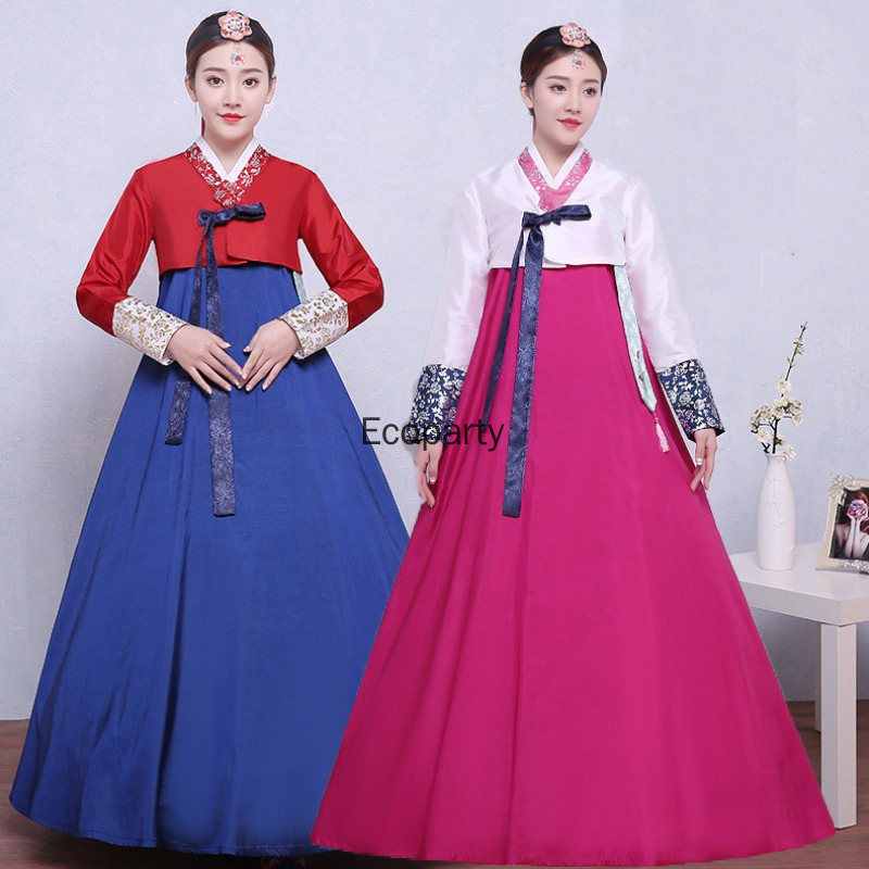 Robe Hanbok pour femmes, 8 couleurs, Costume de princesse coréenne, vêtements de spectacle de danse nationale traditionnelle asiatique pour adultes, Hanbok amélioré