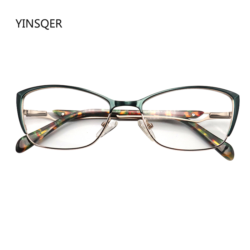 Petite monture de lunettes en œil de chat pour femmes, lunettes optiques, montures de lunettes, vintage, rétro, luxe, mode féminine, 2024