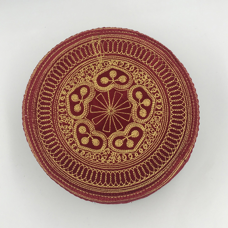 Chapeaux de prière musulmans en coton brodé pour hommes, chapeau rouge, turban indien, vêtements d'Arabie saoudite, casquette Kufi, écharpe de mari, islamique juif
