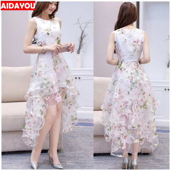 Robe longue bohème pour femme, imprimé floral, robe de bal, robe de plage, robe irrégulière, vestidos
