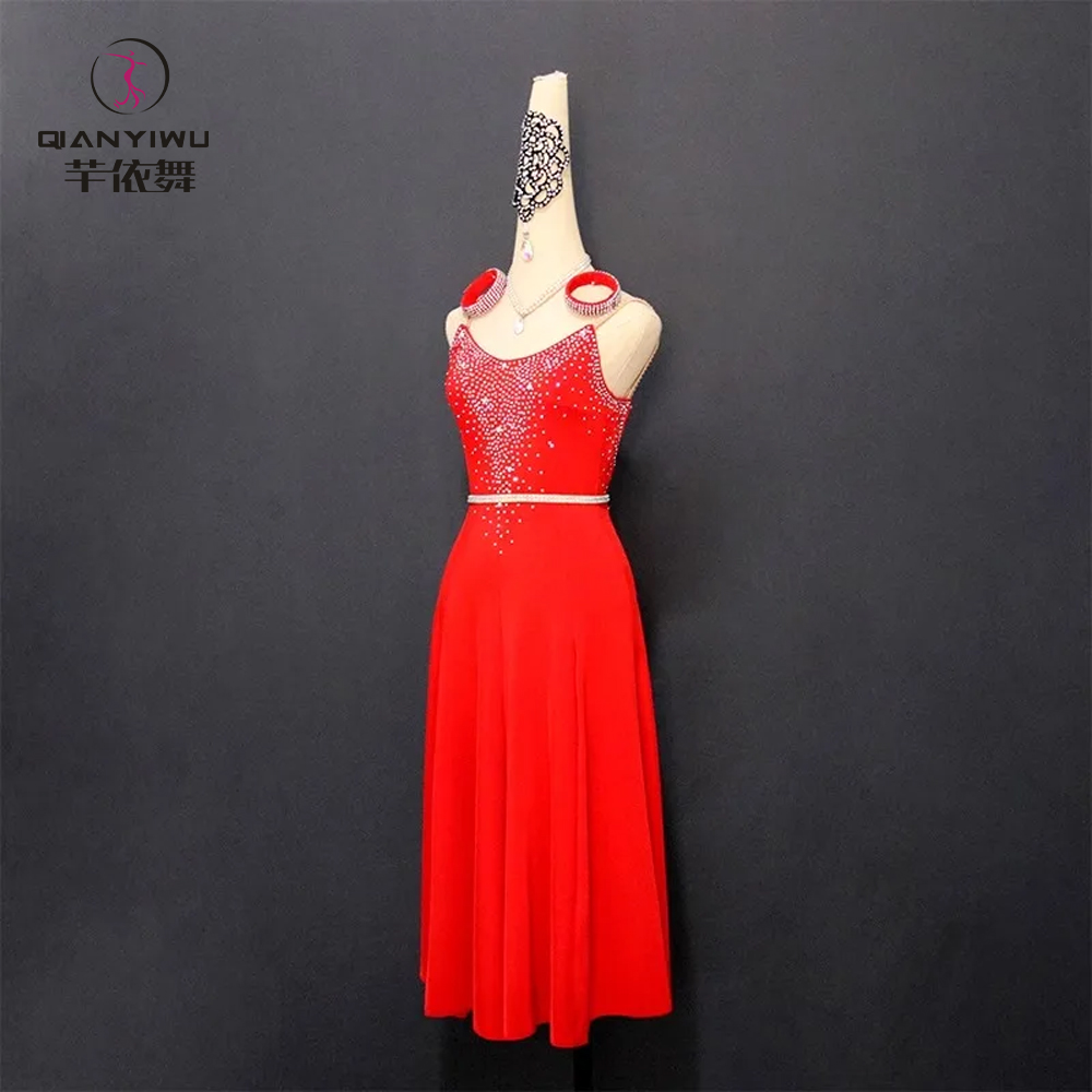 Costume de brevLatine pour Fille, Robe de Bal, Vêtements de brev, Ligne Trempée, Scène, Tenue de Soirée, Jupe, Bal, Régions ba