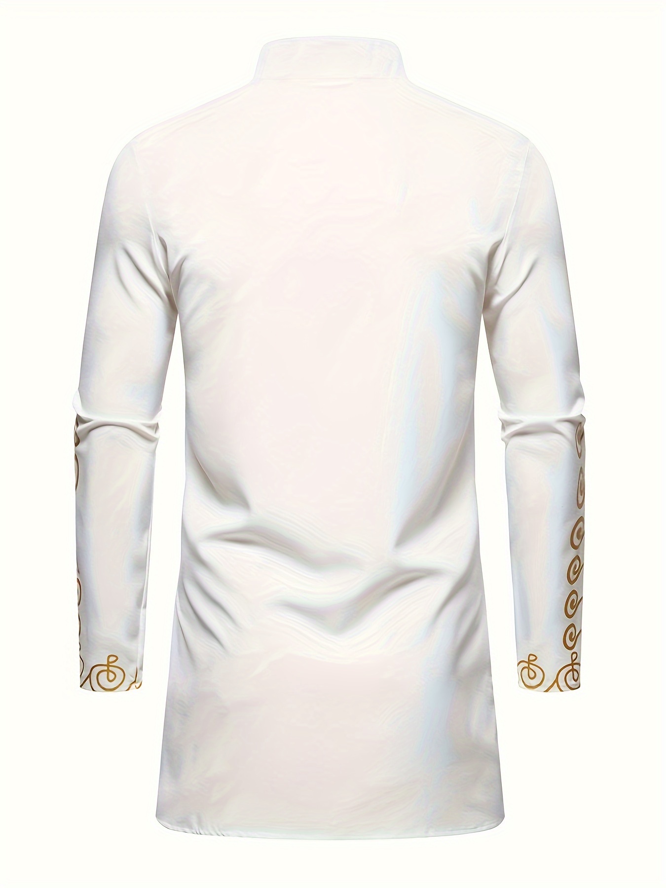 Culture traditionnelle Costume Pour Hommes Costume Musulman Costume Personnalisé 3D Imprimé Motif Arabe Robe Lâche Respirant Deux Pièces Costume