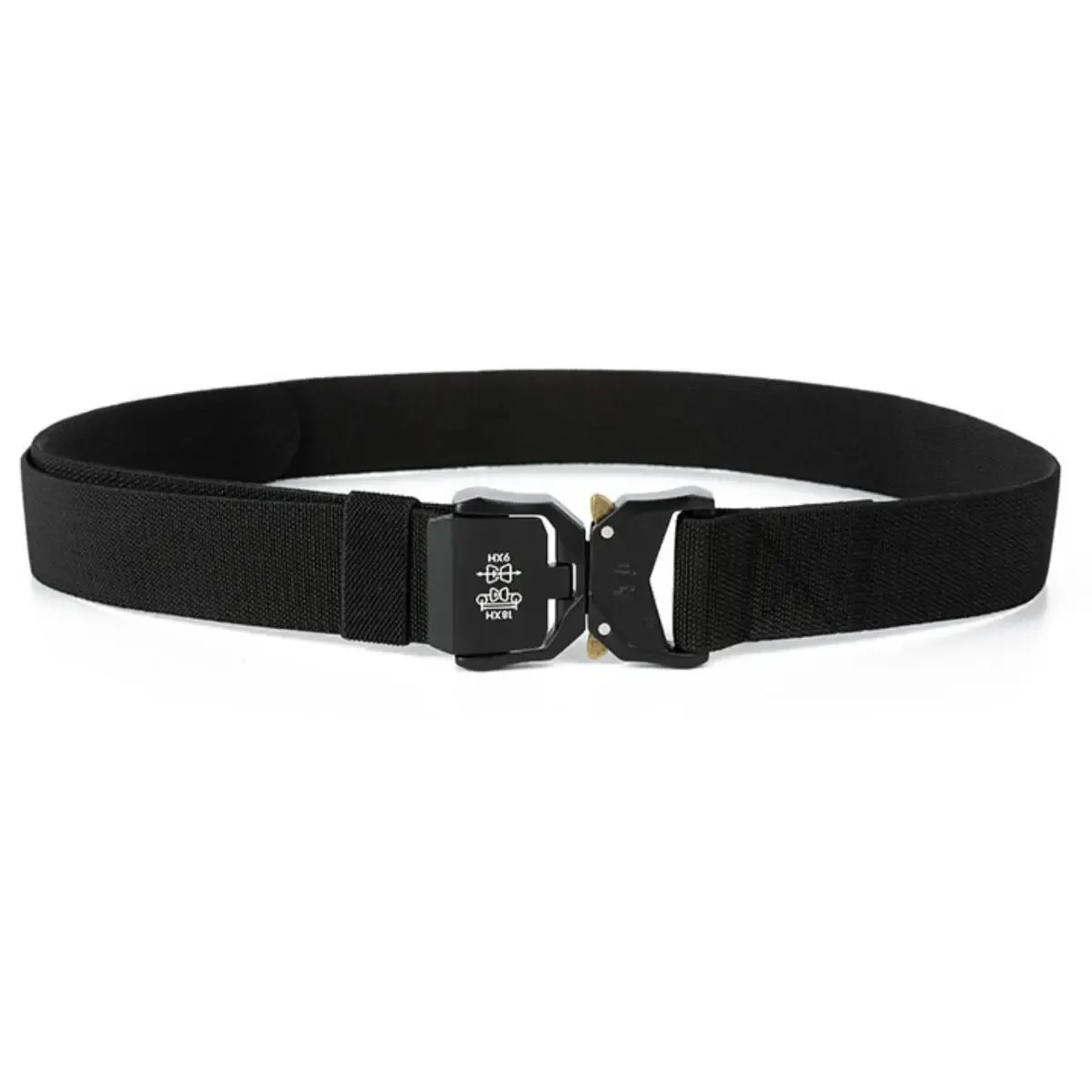 Nouvelle ceinture tactique à boucle à dégagement rapide, ceinture élastique décontractée pour l'entraînement, ceinture pour pantalon homme