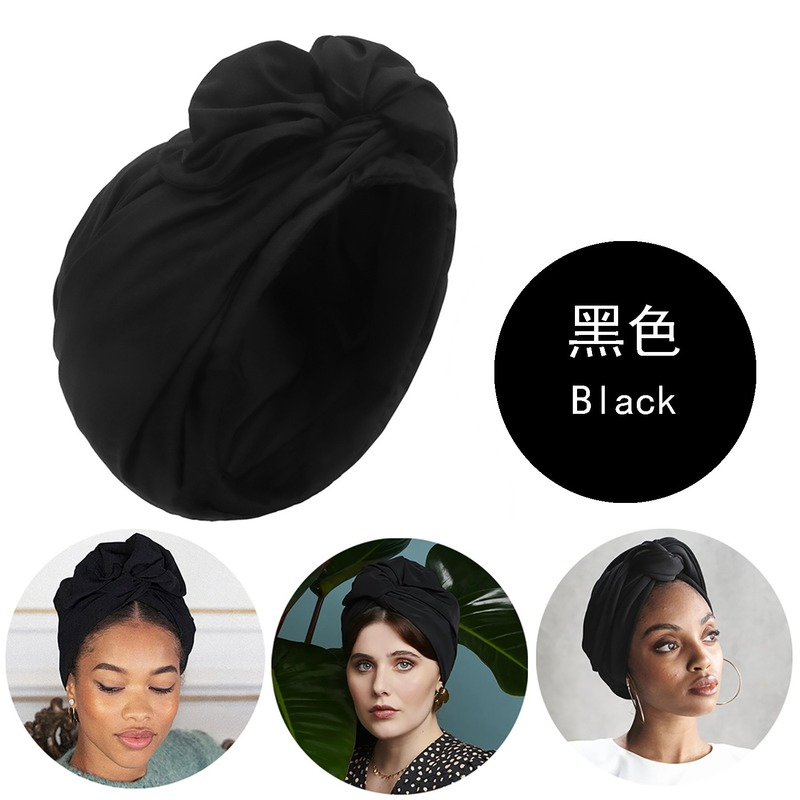 Bonnet femmes Turban couleur Pure décontracté dame foulard chapeau adulte mode casquette foulard français avec plus de ceinture méthode chapeau Spot marchandises