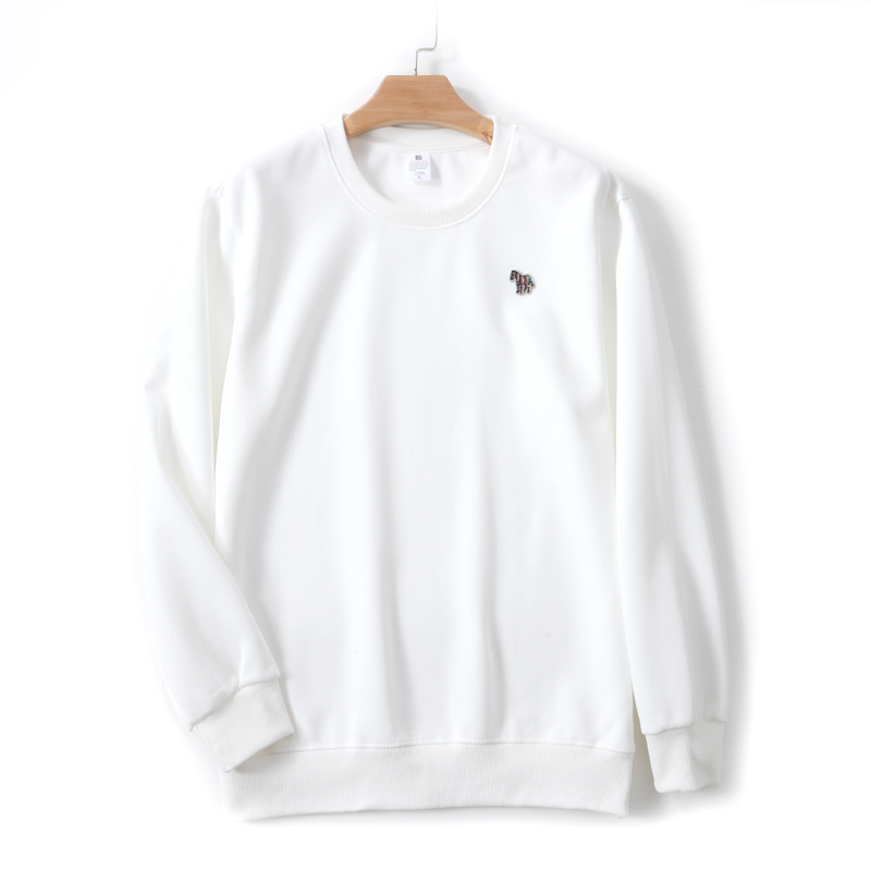 2025 nouveau 100% pur coton printemps automne marque haut de gamme hommes/femmes à manches longues col rond style à la mode Couple respirant T-shirt ﻿