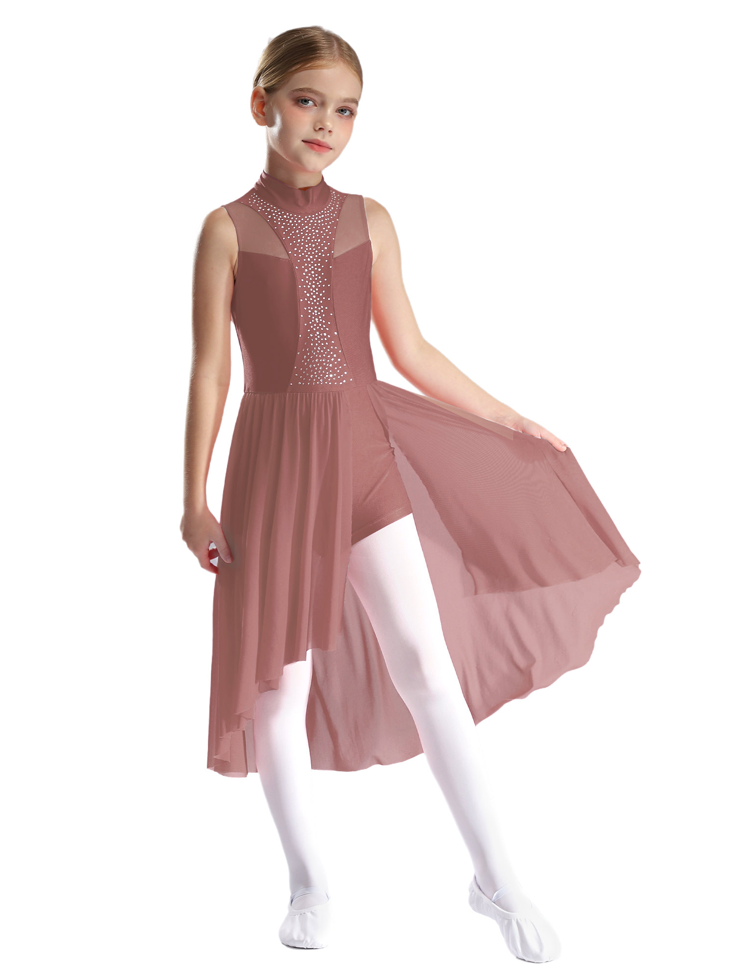Robe de danse de patinage artistique pour filles, robe de Rhcontemporaine, robe maxi moderne, biscuits, fibrRotterdam kly, liturgique, lyrique