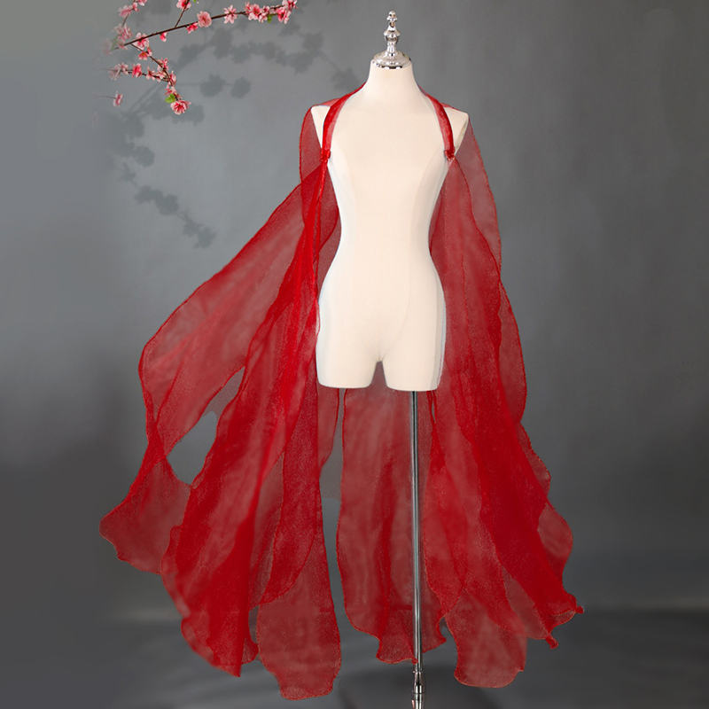 Cape Hanfu chinoise, chemise à grandes manches de style ancien, manteau en mousseline, vêtements de danse classique, robe de princesse, long châle