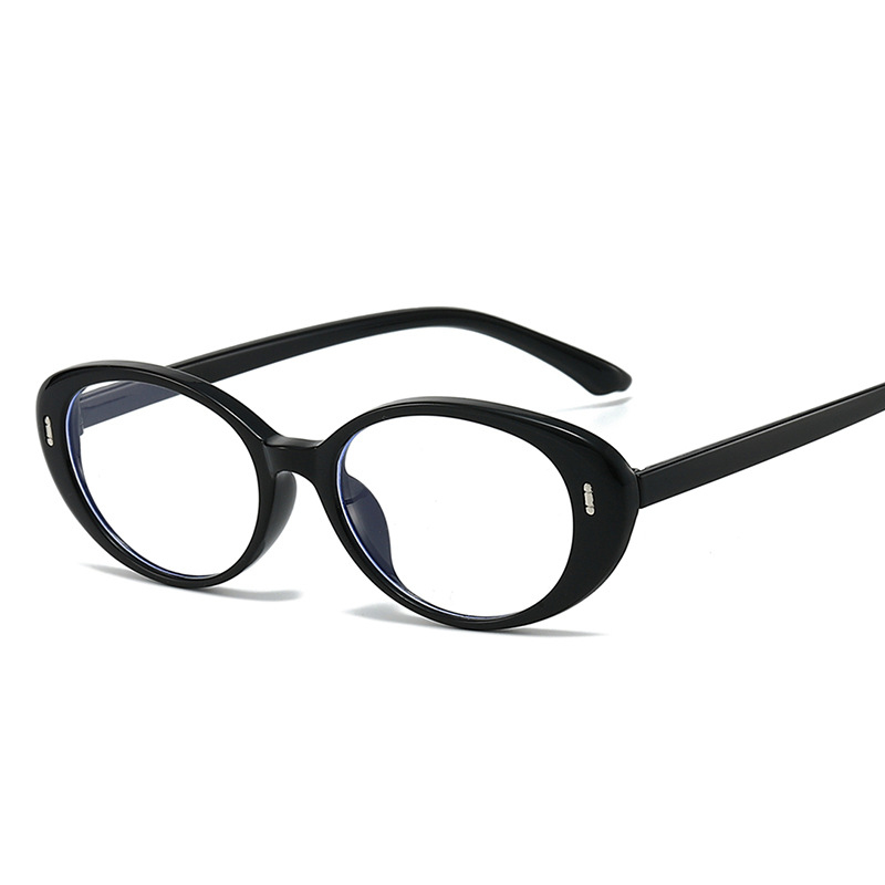 Montures de lunettes ovales tendance européennes et américaines pour femmes, pour un usage quotidien, avec fonction anti-lumière bleue