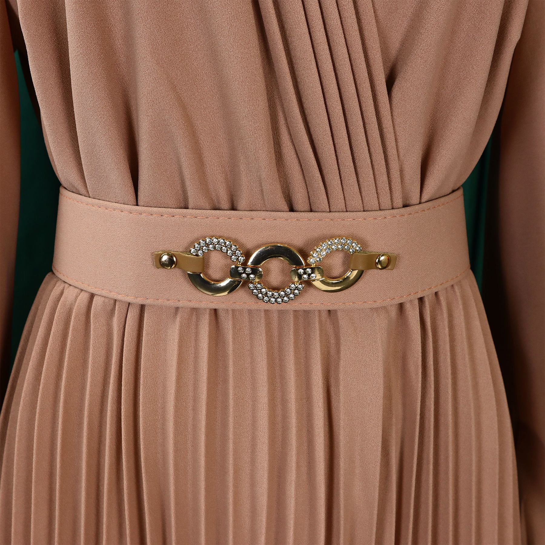 Robe de luxe plissée mi-mollet pour femme, robe élégante, col en V, manches longues, ceinture, mode africaine, fête d'anniversaire, femme, 2024