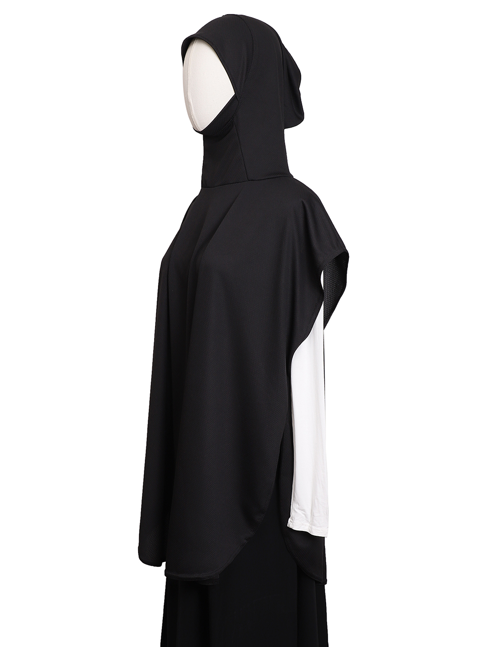 Hijab sport à capuche grande taille, écharpe à séchage rapide, hijab instantané pour femmes musulmanes, facile à porter, vêtements de sport pour femme, gym