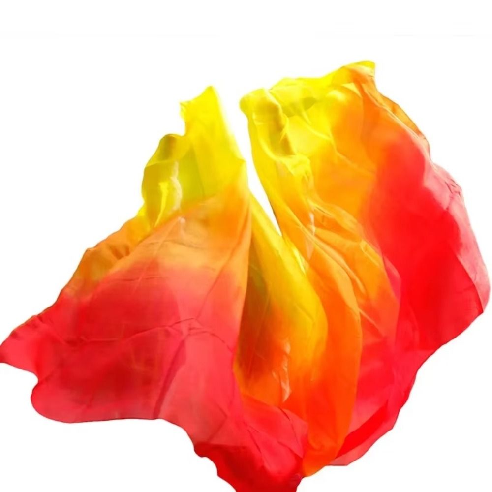Accessoires de costumes : Voiles de danse orientale 100% soie, couleur dégradée, 250cmx120cm, texture légère, châles et foulards pour femmes