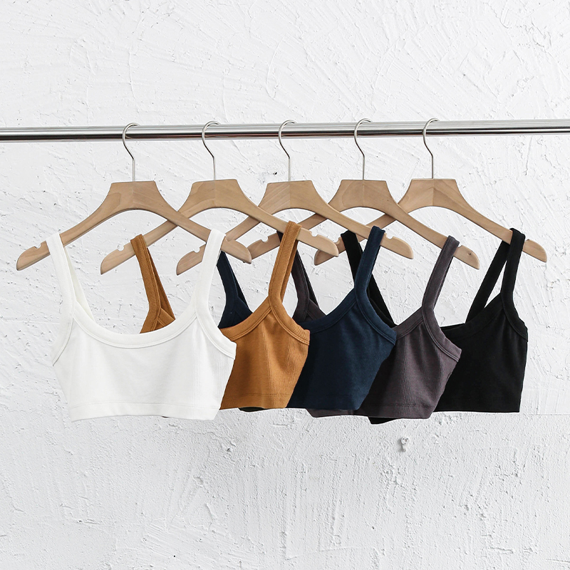 Débardeur tricoté en coton pour femmes, côtelé, Sexy, sans manches, Streetwear, décontracté, Slim, blanc, noir, haut court, Camis, gilet d'été