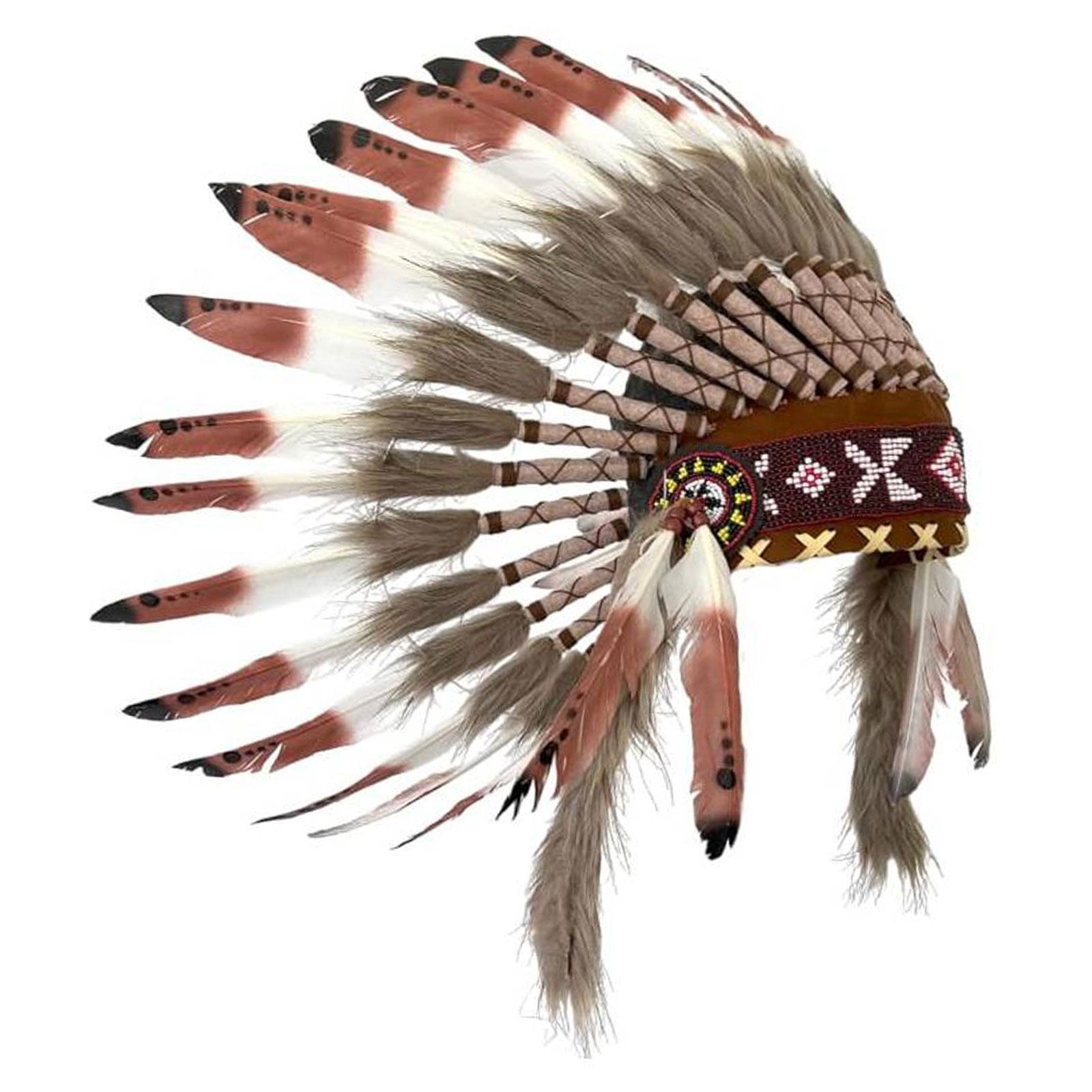 Bandeau de chapeau indien en chef pour spectacle sur scène, spectacle de danse, fête de Cosplay