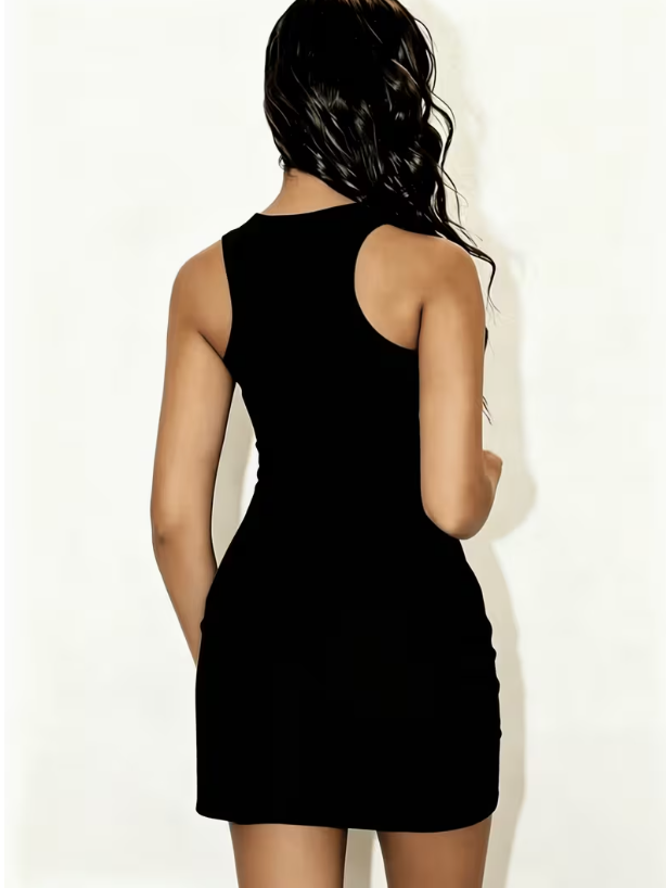 Robe de nuit décontractée pour femmes, coupe ajustée, à fines bretelles, en tissu non-denim, pour le printemps et l'été. Un faux denim, dessin animé Ca
