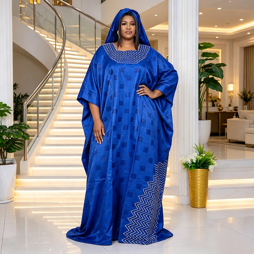 Robe longue grande taille pour femme, style africain, nouvelle collection 2026, Dashiki Ankara brodé, Bazin Boubou, pour mariage musulman et soirée