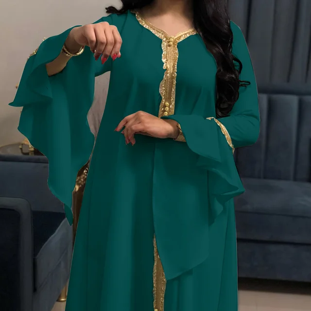 Jalabiya-Robe caftan arabe pour femmes, Dubaï, Turquie, Abaya, Broderie, Djellaba adt, Mode musulmane, Vêtements islamiques blancs