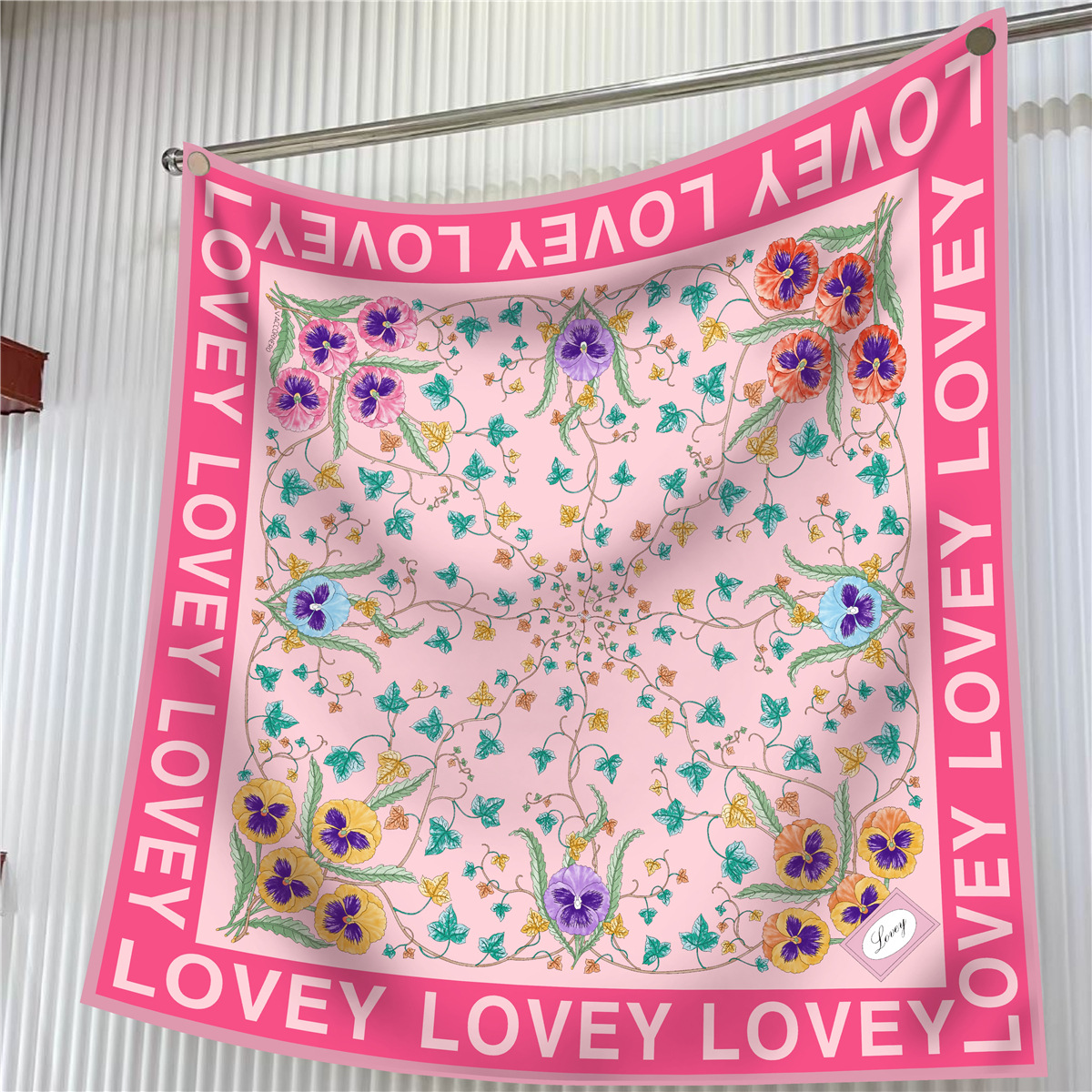 Foulard en soie pour femmes, châle d'été élégant, couvre-chef, Bandana, idée cadeau pour la fête des mères, nouvelle mode 90x90CM 2024