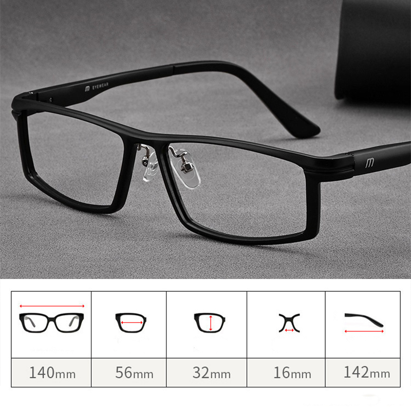 Marque Design pleine jante titane TR90 optique Prescription lunettes cadre Flexible ressort charnière affaires hommes lunettes Spectacle