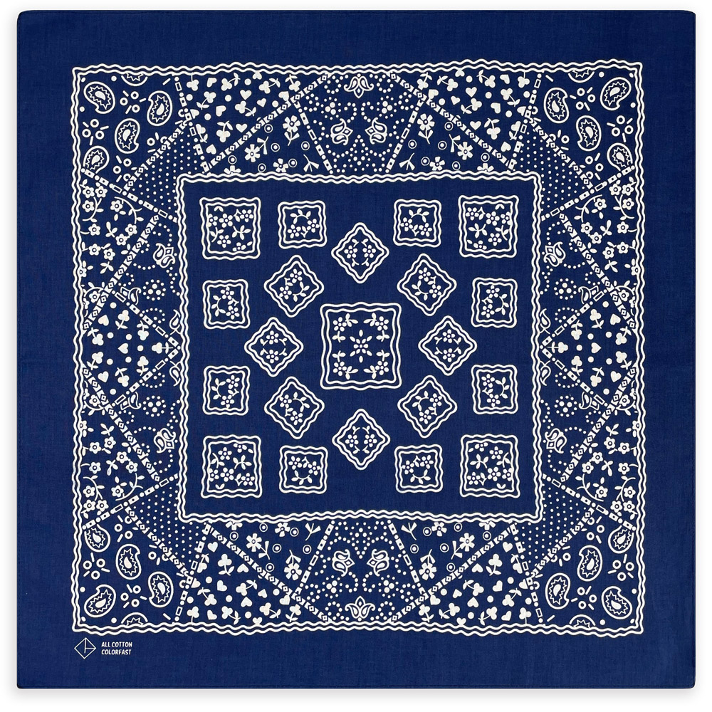 Crâne imprimé haute qualité Hip Hop coton carré écharpe marine hommes Bandana écharpe bandeau Paisley cadeaux pour garçons/filles