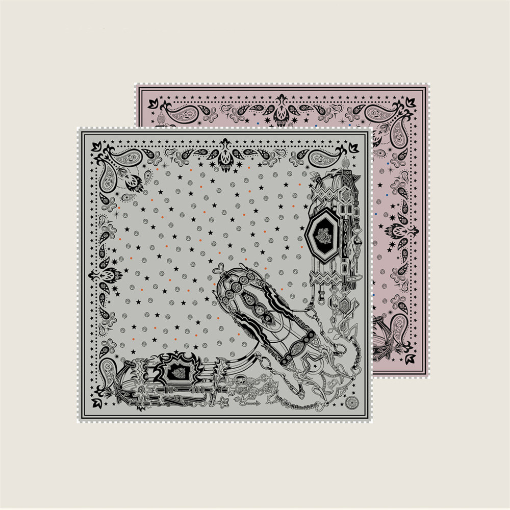 Marque foulards en soie selle imprimé sergé foulard en soie femmes châles Design de luxe Hijab mode carré frisé écharpe foulard