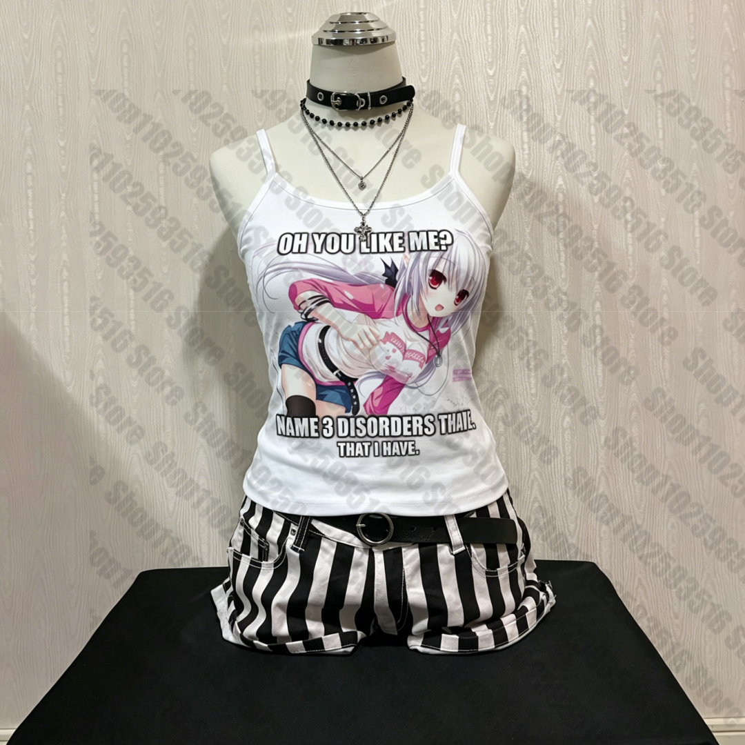 Vêtements gothiques pour femmes, vêtements des années 90, crop tops vintage, hauts Y2k, blouses esthétiques pour femmes, vêtements féminins, hauts avec bretelles
