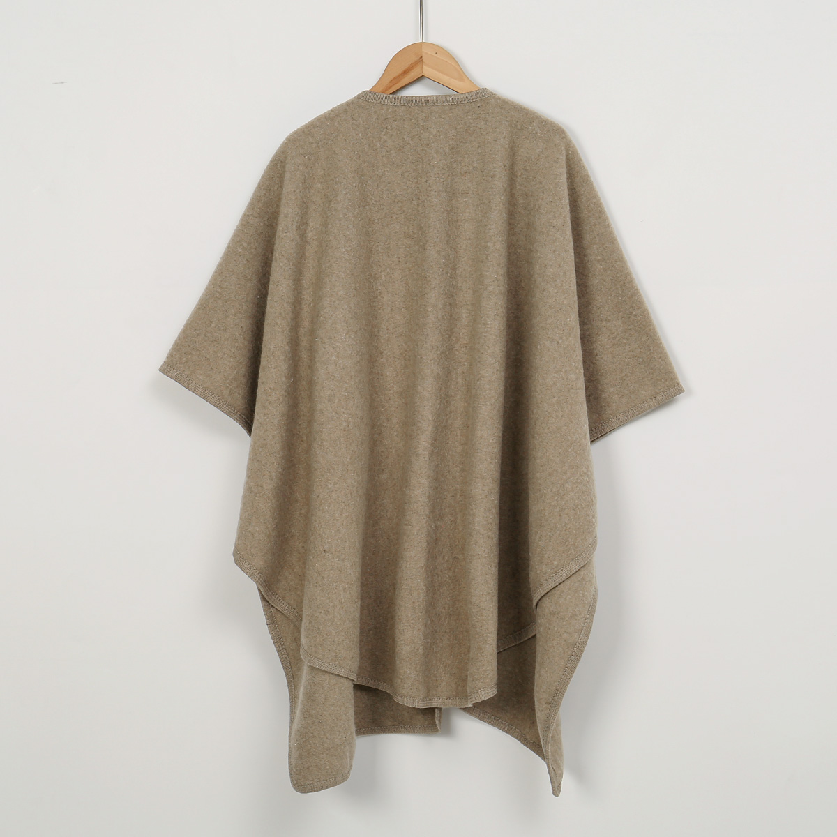 Châle chaud pour femmes, couleur unie, Poncho à manches mi-longues, manteau Cardigan en fausse laine tricoté pour dames, Cape ample élégante