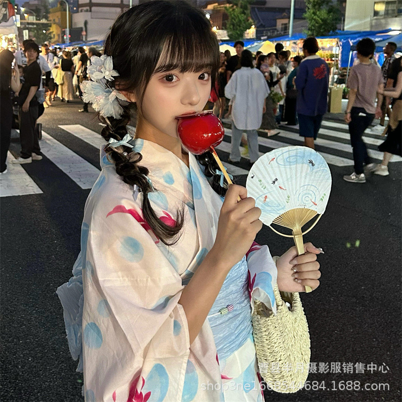 Nouveau Dieu fille Kimono Photo vêtements robe Style rétro traditionnel robe améliorée japonais camélia Kimono femmes