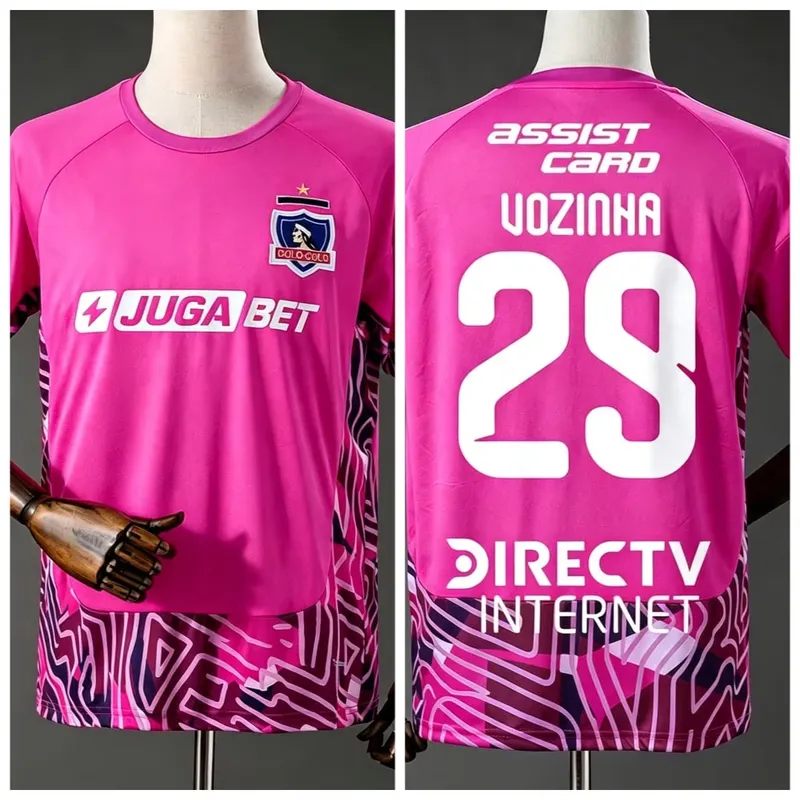 2026 2027 Colo Colo Vozinha 29 Maillot Homme Été Impression 3D T-shirt de Football Respirant Séchage Rapide Vêtement de Sport
