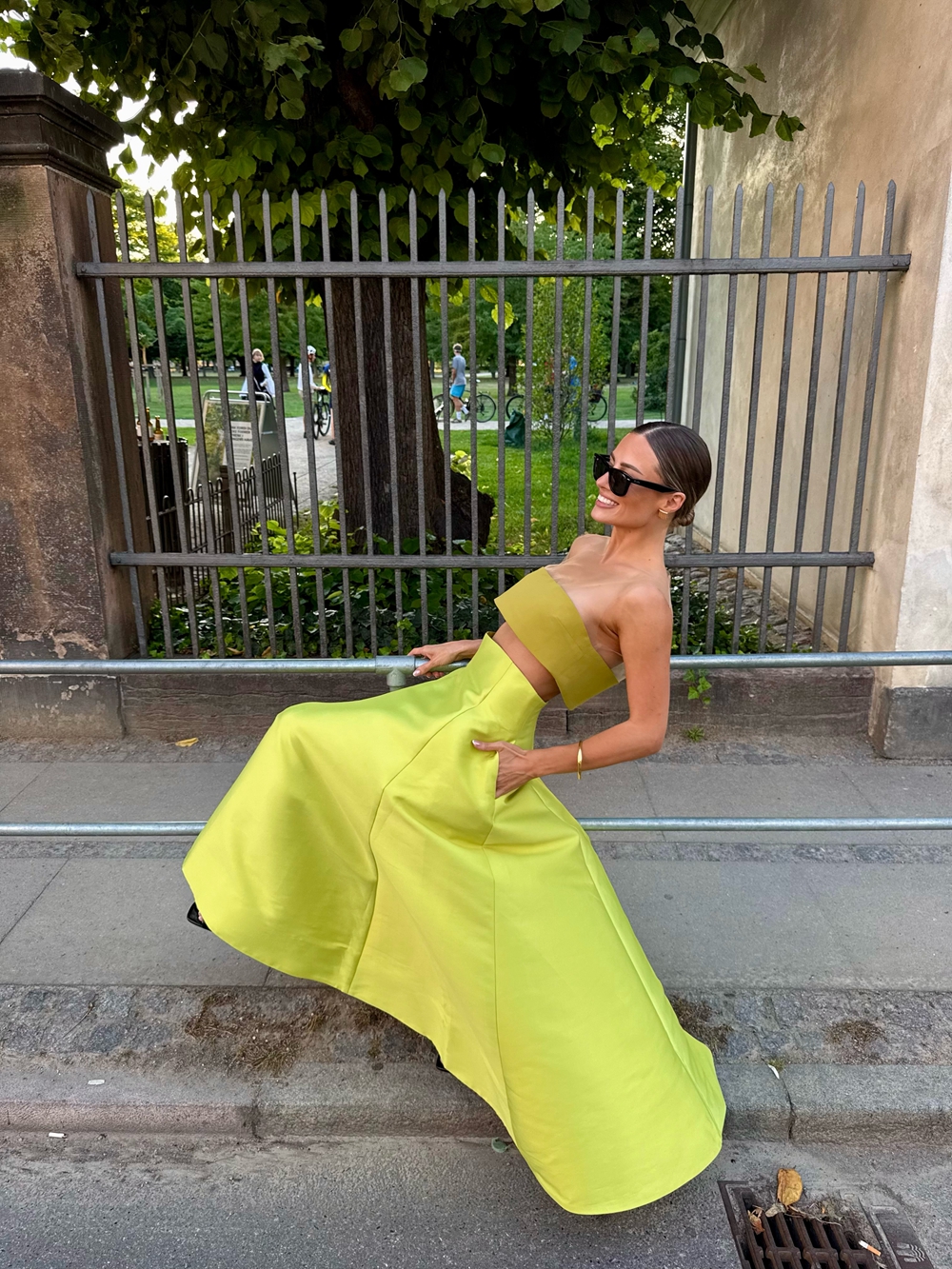 Jupe longue plissée en satin taille haute pour femme, coupe trapèze, en taffetas, élégante, moderne, pour bal de promo, été, fête d'anniversaire