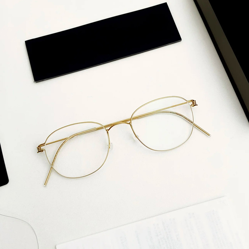 Nouvelles Lunettes de Vue Ovales pour Hommes et Femmes, Monture Fine et Simple, Sans Vis, Ultralégères, Marque Danoise Robin Fashion