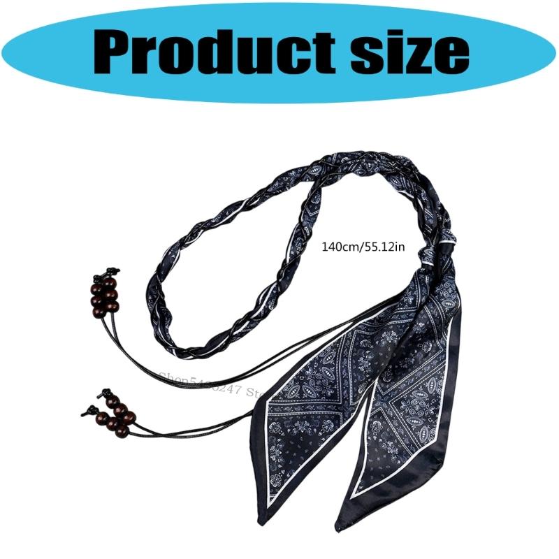 Corde taille unisexe polyvalente, ceinture tressée bohème, conception légère H7EF