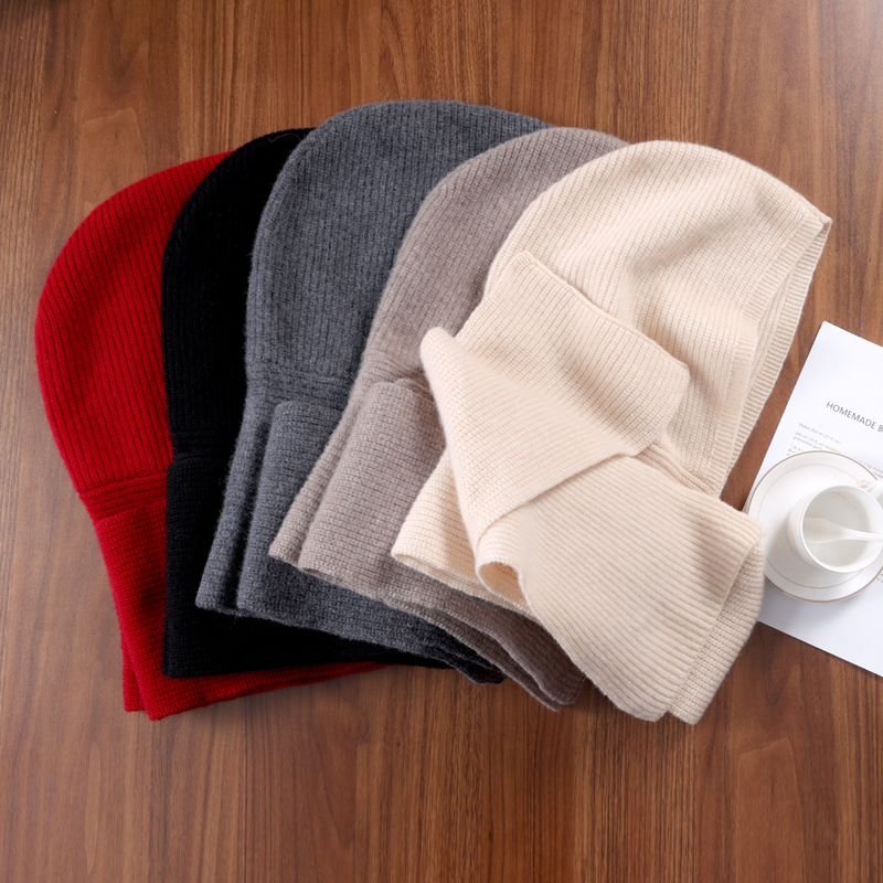 100% laine tricoté écharpe châle pour femmes hiver doux chaud mode à capuche faux col solide multifonctionnel cou plus chaud foulards