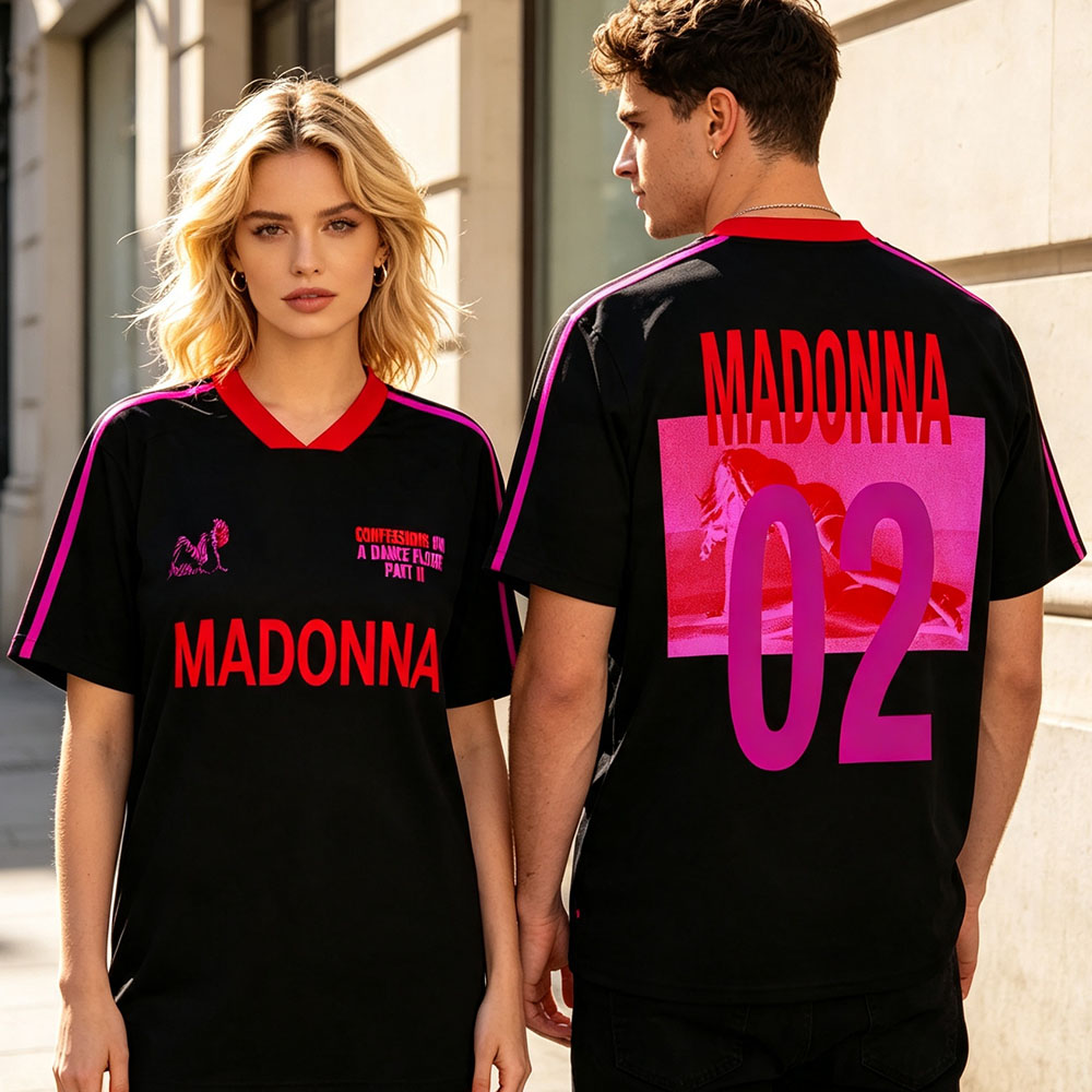 Maillot de football Madonnaa CONFESSIONS II pour hommes et femmes, vêtements de mode, design graphique imprimé, t-shirt de football décontracté, chemises d'été