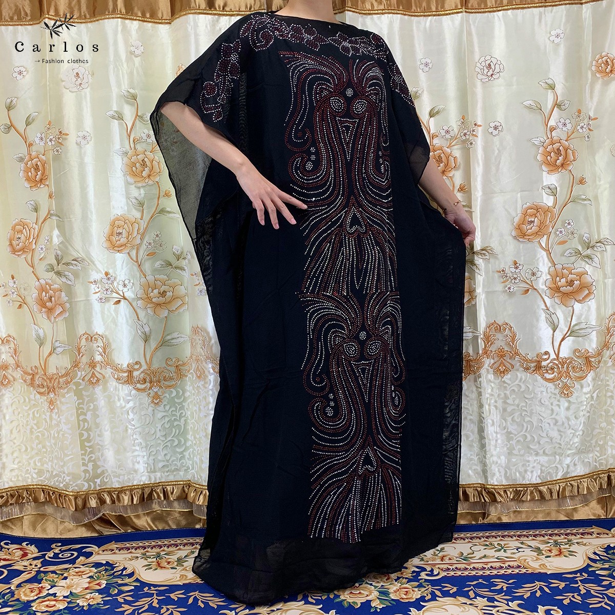 2025 nouvelle Robe longue africaine Maxi robes africaines pour femmes grande taille des deux côtés Robe en diamant Robe Femme vêtements vêtements africains