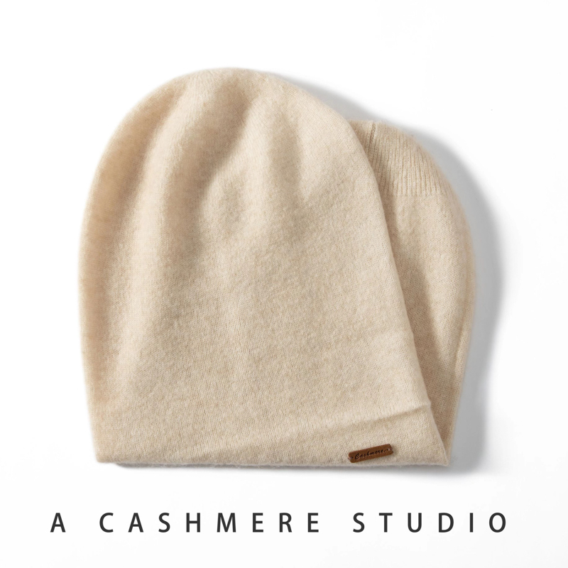 Chapeaux tricotés en cachemire pour femmes, couvre-chef doux et chaud, pour l'extérieur, décontracté, épais, pour filles, de haute qualité, nouvelle collection hiver 2024, 100%