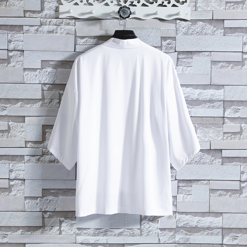 Kimono Traditionnel, Vêtement de Samouraï, Chemise Streetwear, Yukata, Cardigan Japonais, Haori, 4XL 5XL, pour Homme