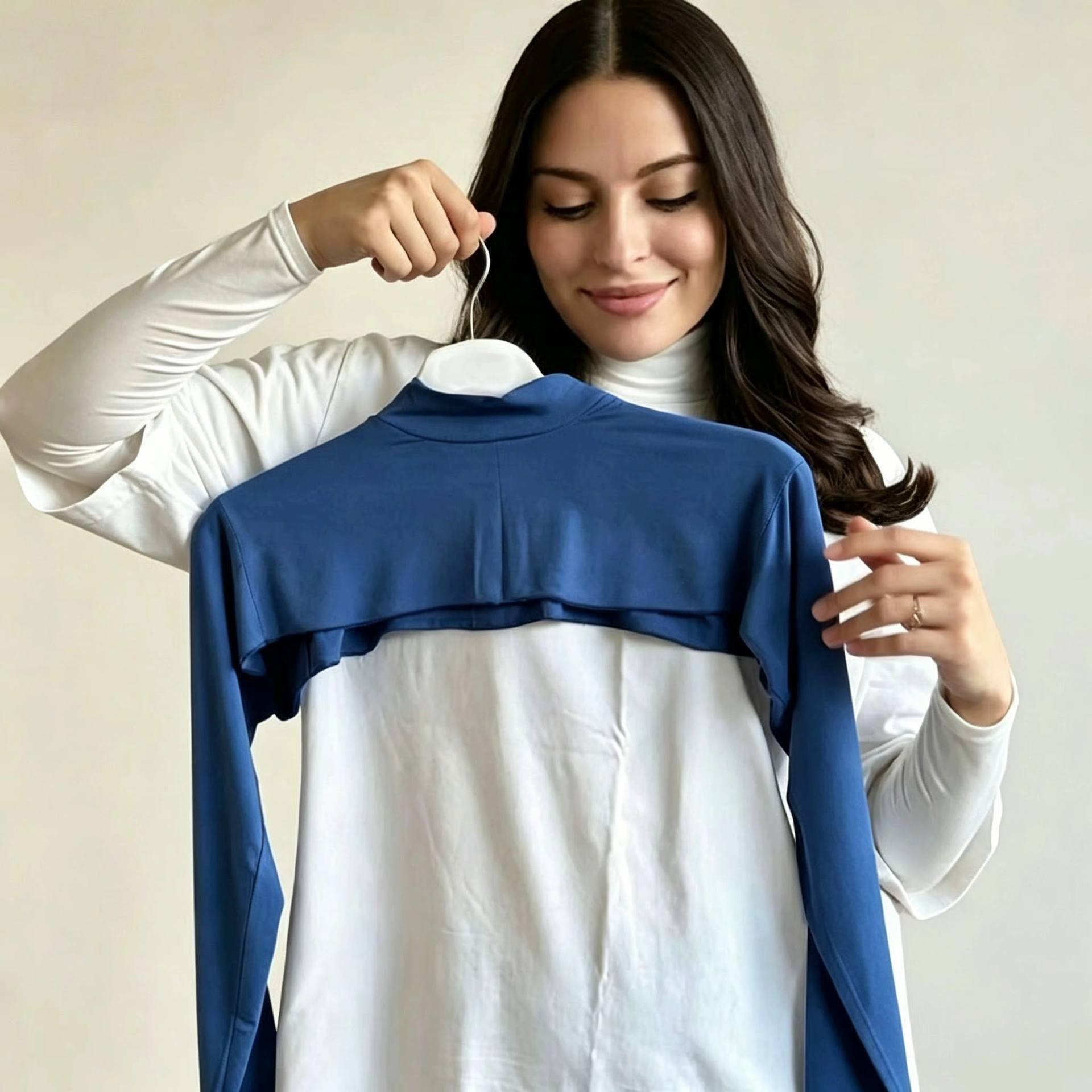 Étole de protection solaire à manches longues pour femmes musulmanes, couleur unie, couvre-bras court, châle élégant et modeste, tenue hijab, manches superposées