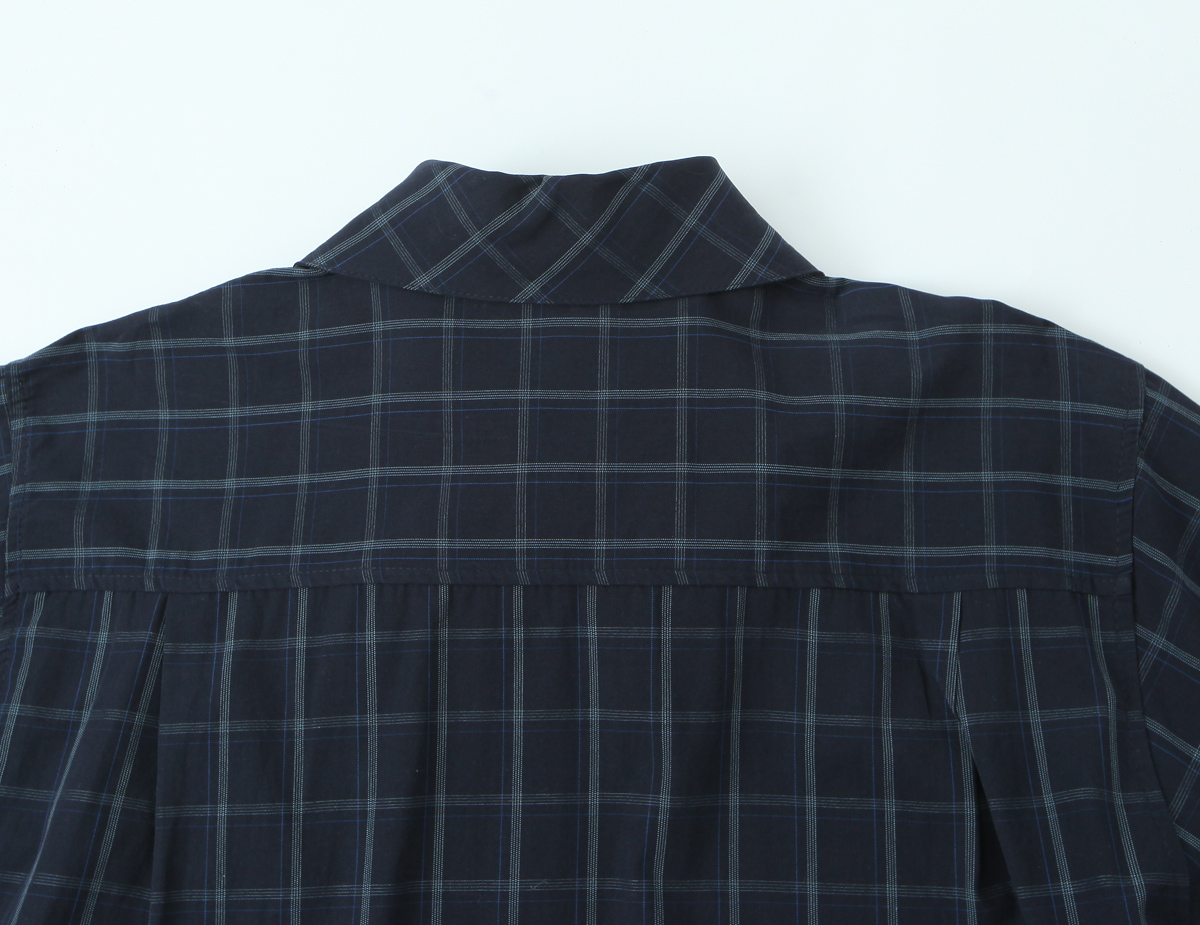 BSAY écharpe plaid popeline chemise femmes mode 2025 automne hiver nouveau nœud bouton lâche manches longues Blouses Chic dames hauts mujer