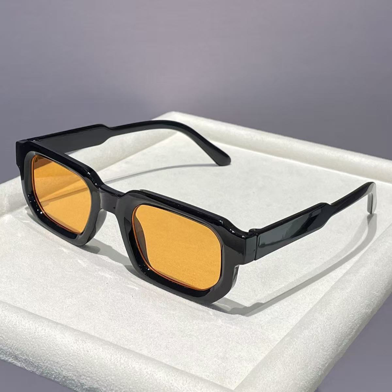 Lunettes de soleil rectangulaires de luxe pour femmes et hommes, de marque de créateur, décontractées, en plastique, pour l'extérieur