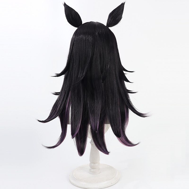 Umamusume – jolie perruque de Cosplay Derby Fenomeno, queues d'oreille, accessoires de Costume de fête d'halloween, cheveux synthétiques résistants à la chaleur pour femmes