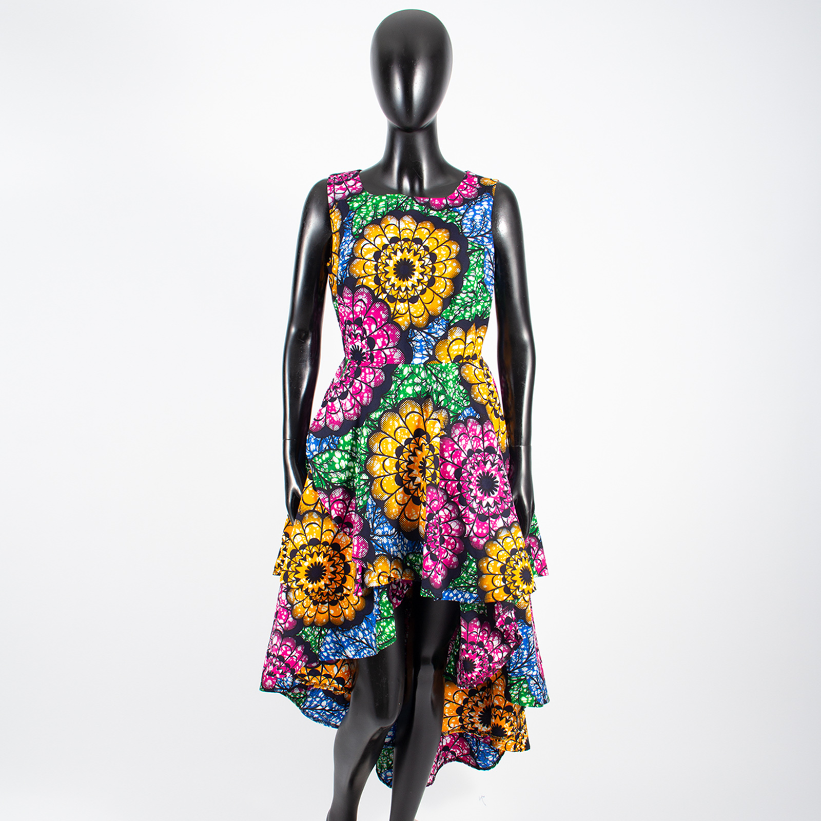 AFRIPRIDE-Robe de soirée plissée pour femmes africaines, en coton, tendance, A722582