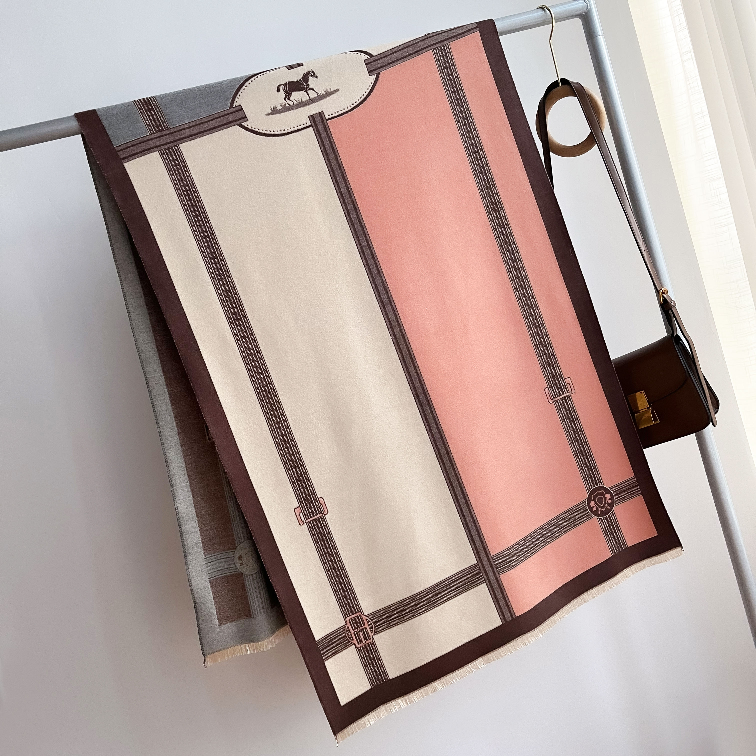 Écharpe de luxe épaisse et chaude pour femme, châle et enveloppes en cachemire, Pashmina, Bufanda, Long Tessel, nouvelle collection hiver 2024