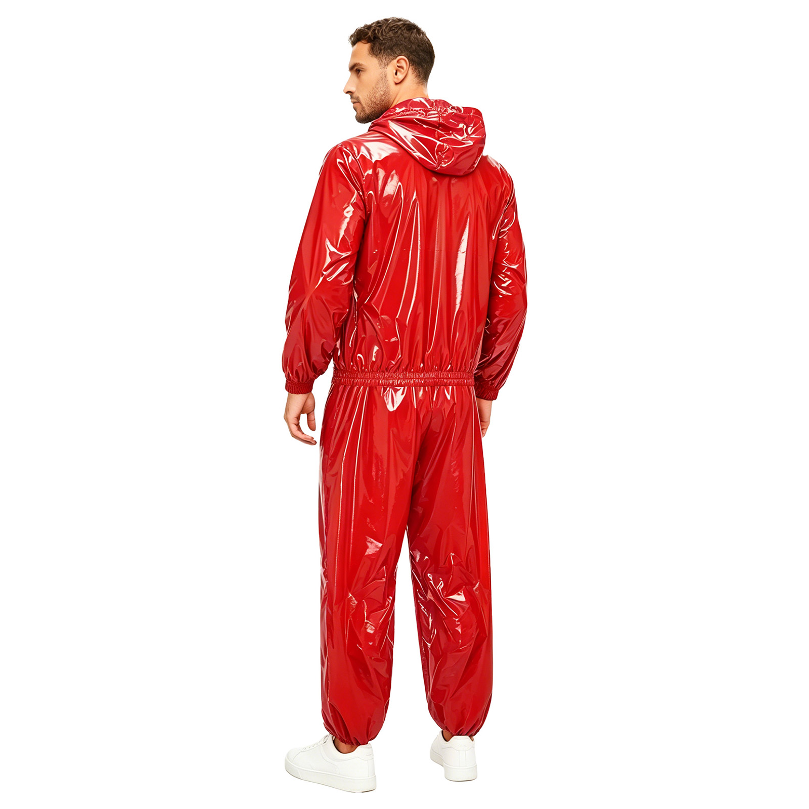 Ensemble imperméable décontracté pour homme, veste coupe-vent et pantalon pour la danse hip-hop, le sport, la natation, les soirées et les clubs