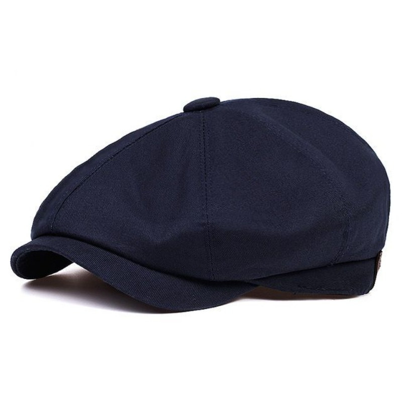Casquette Gavroche Homme en Coton Sergé, Chapeau 8 Panneaux, Casquette Baker, Casquette Rétro Gatsby, Casquette Décontractée de Marque, Béret pour Homme, Gorras Hombre