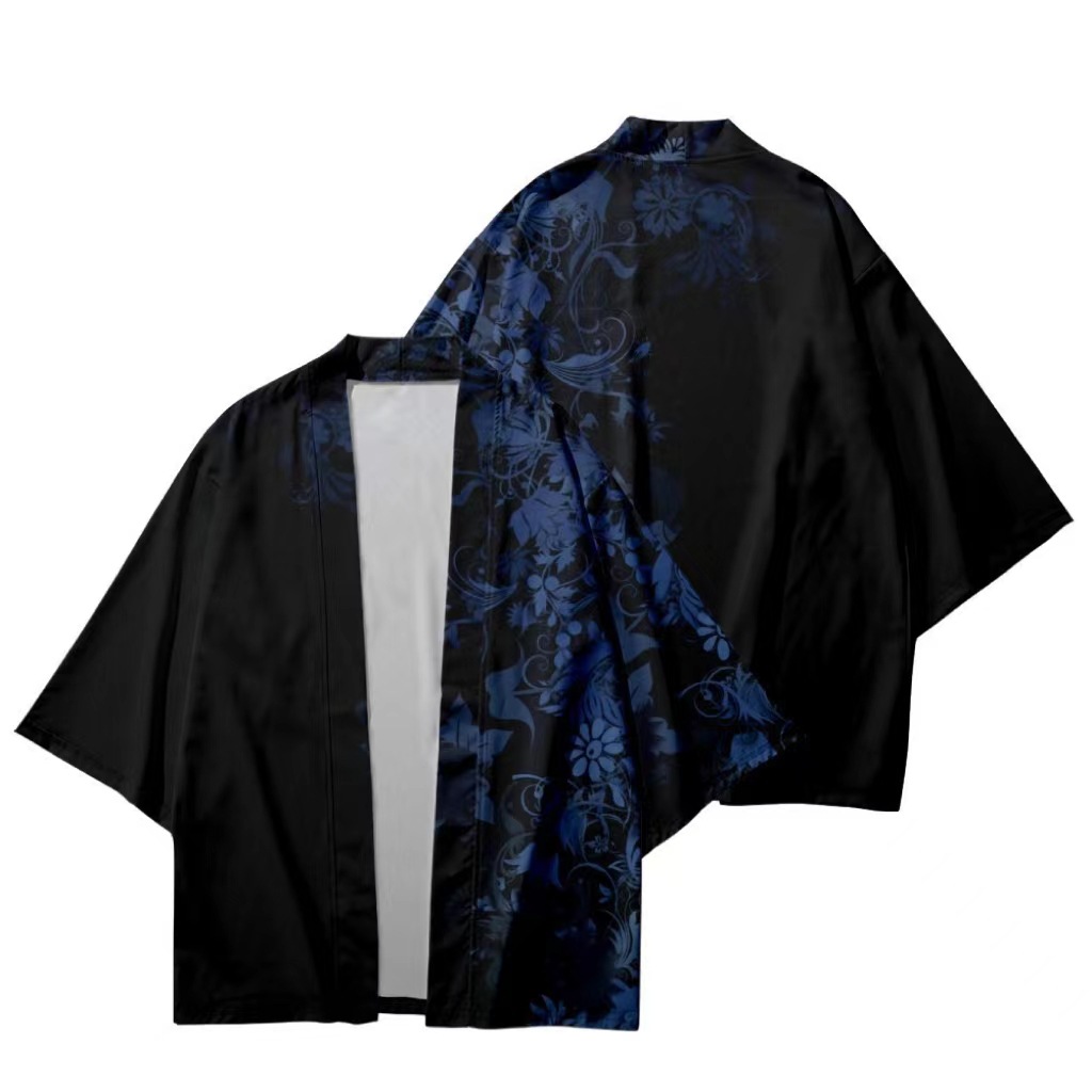 Sakura Kimono femmes mode d'été Haori Yukata hommes japonais plage hauts Harajuku Cardigan Kimonos Hanbok surdimensionné Streetwear