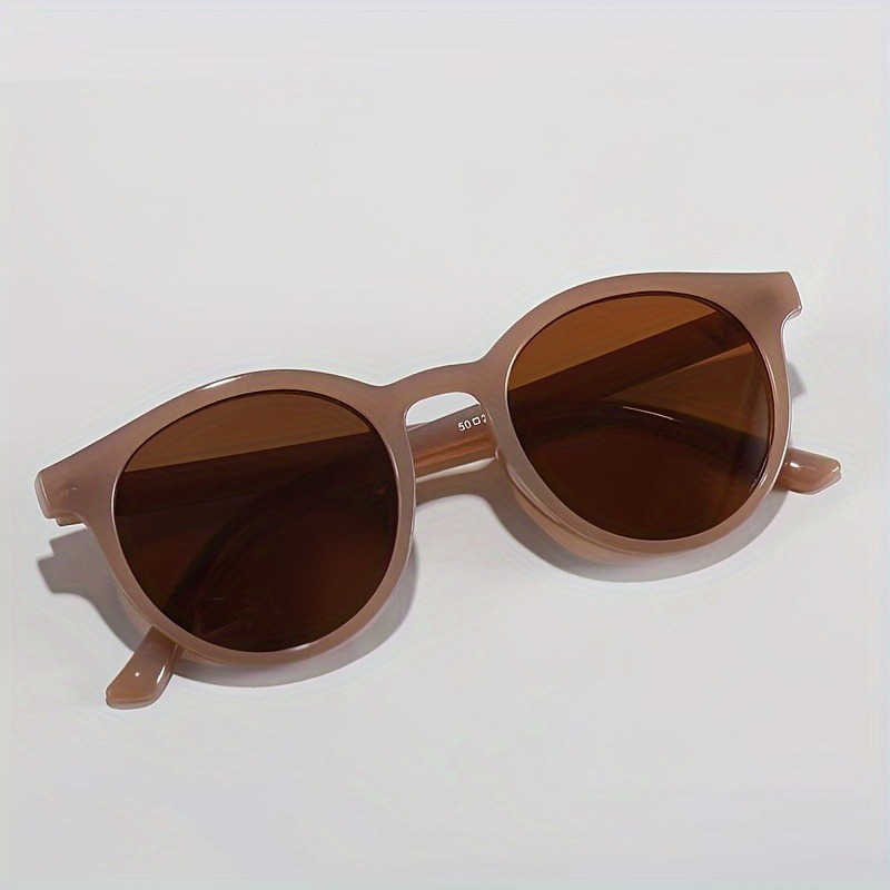 1 paire de lunettes à monture ronde pour femmes et hommes – Style rétro classique, parfait pour les fêtes, les festivals et les événements de la mode de rue