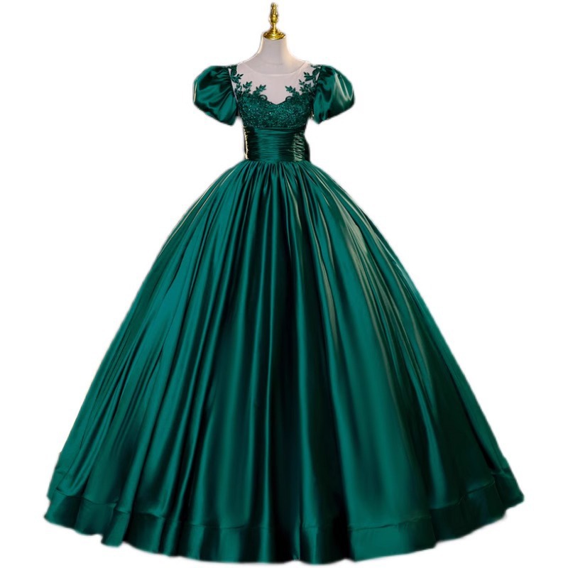 Robe de soirée pour Banquet, nouvelle société de tempérament haut de gamme, hôte de réunion annuelle, examen d'art vocal, pongsha, printemps pour femmes, 2025