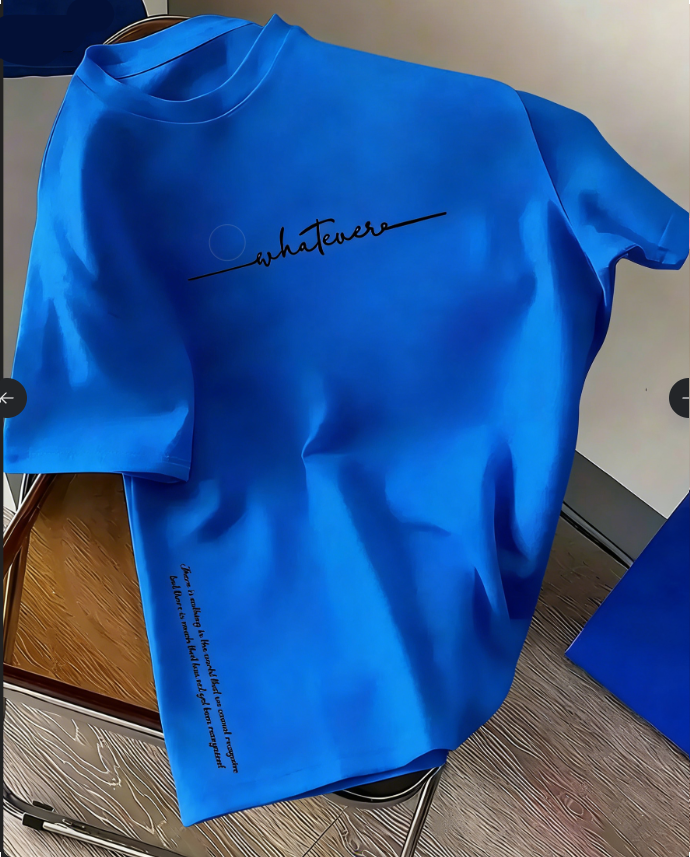 T-shirt élégant pour homme : 100 % coton, imprimé lettres minimaliste, décontracté, confortable, polyvalent, coupe ample, style sportif.